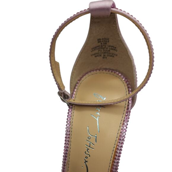 NIB | BETSEY JOHNSON Cole Pink Rhinestone Stiletto Sandal sz 8.5 | MSRP $148 - Picture 8 of 11